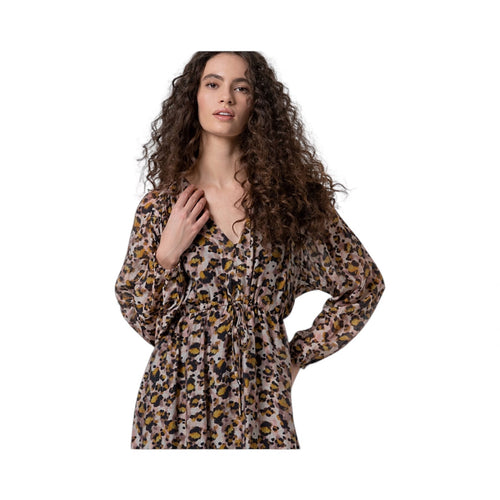 Lang kleed met dierenprint